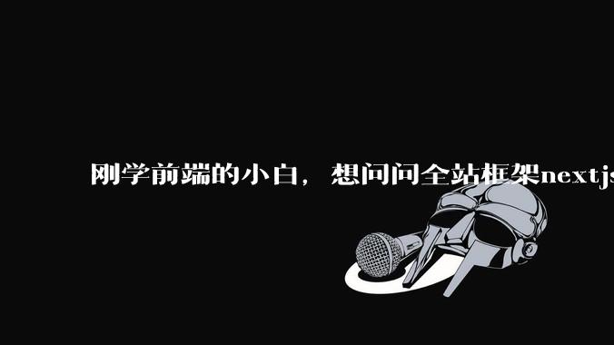 刚学前端的小白，想问问全站框架nextjs+shadcn+prisma为什么在国内不火呢？